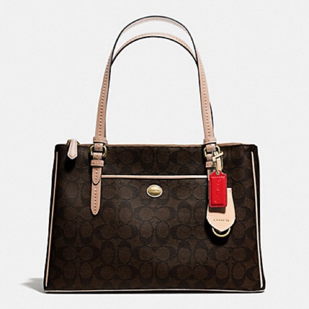 Coach Peyton SIGNATURE JORDAN DOUBLEZIP CARRYALL🥰